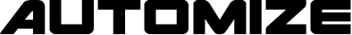 Automize logo in bold black text on transparent background, representing automation services brand identity.