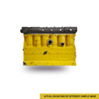 Yellow engine block against white background, labeled as a sample image.